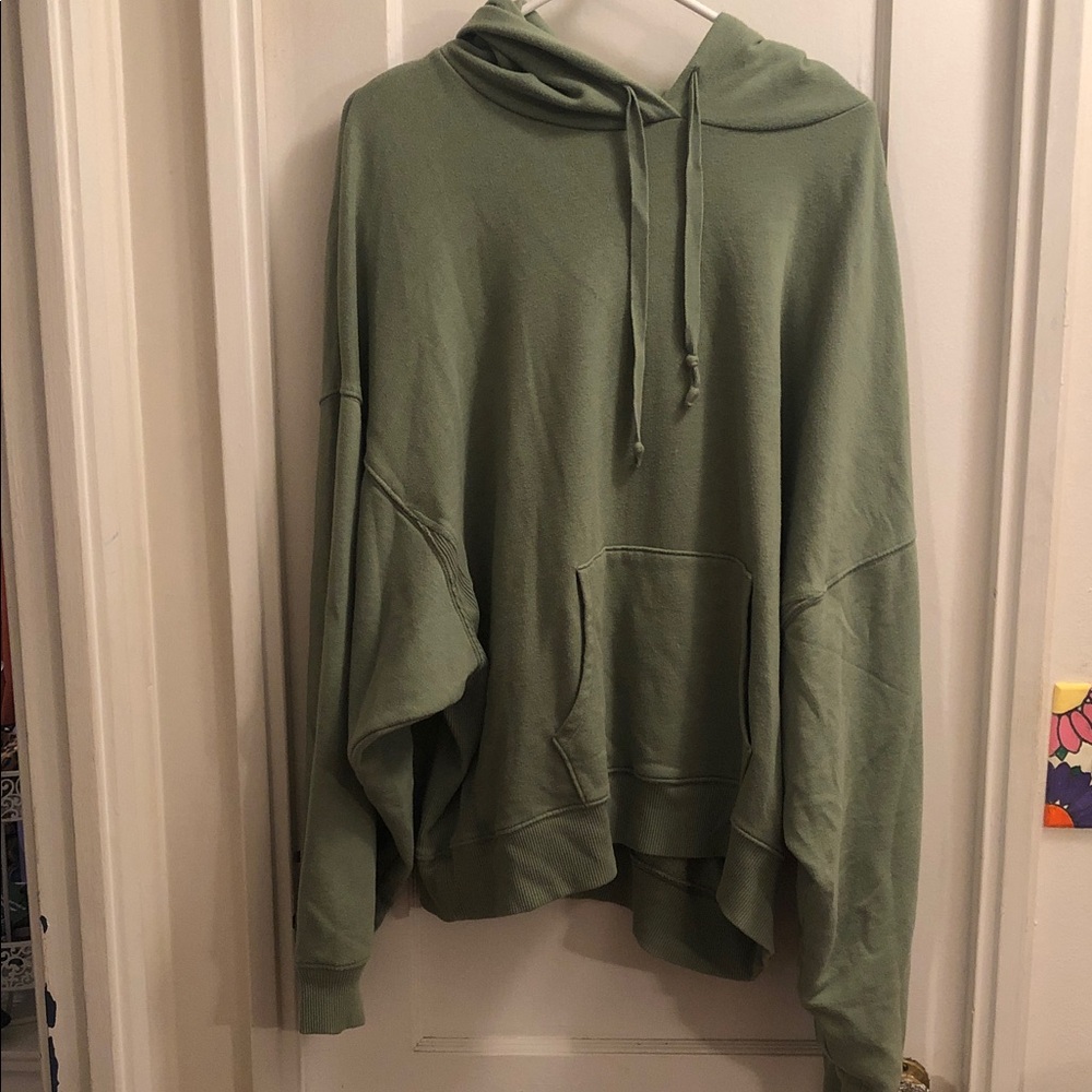 American Eagle Outfitters Olive Hoodie Sweatshirt